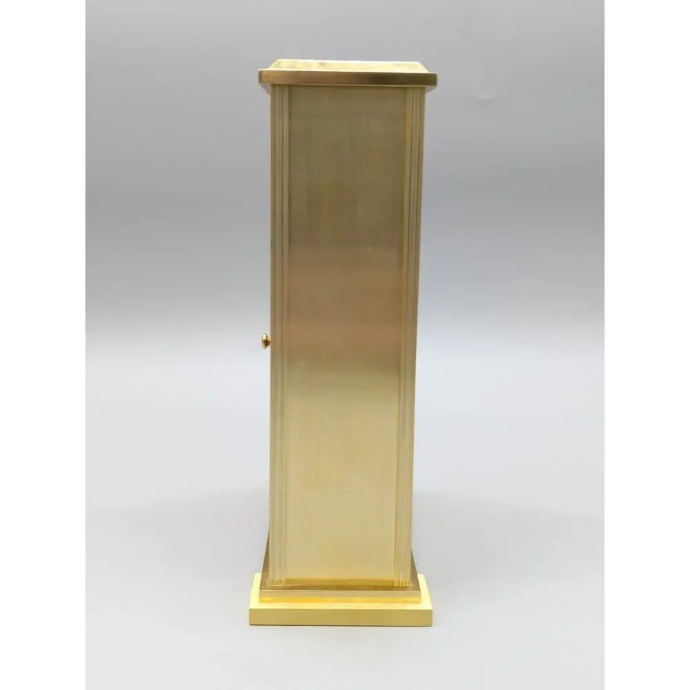 Howard Miller Exton 645-569 Brass Carriage Desk Shelf Mantel Clock Works Great